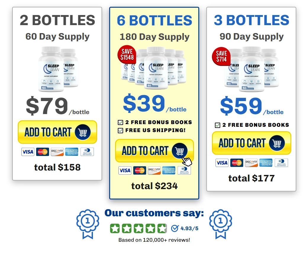 SleepLean pricing and package options